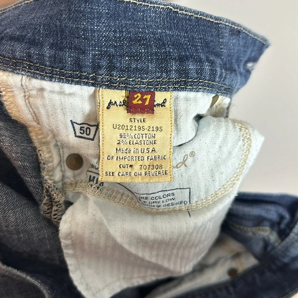 7 For All Mankind Mia Studded Boot Cut Jeans Size 27 - Picture 5 of 7